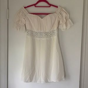 Cream Stone Cold Fox Mini Dress Size 2